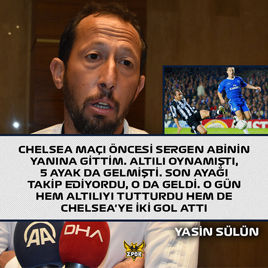 Sergen Yalçın'ın Chelsea deplasmanındaki performansının perde arkası