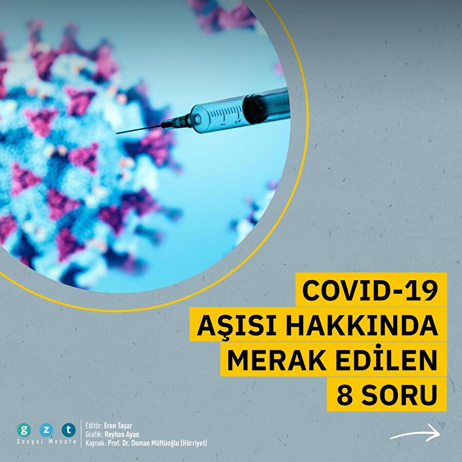 COVID-19 aşısı hakkında merak edilen 8 soru