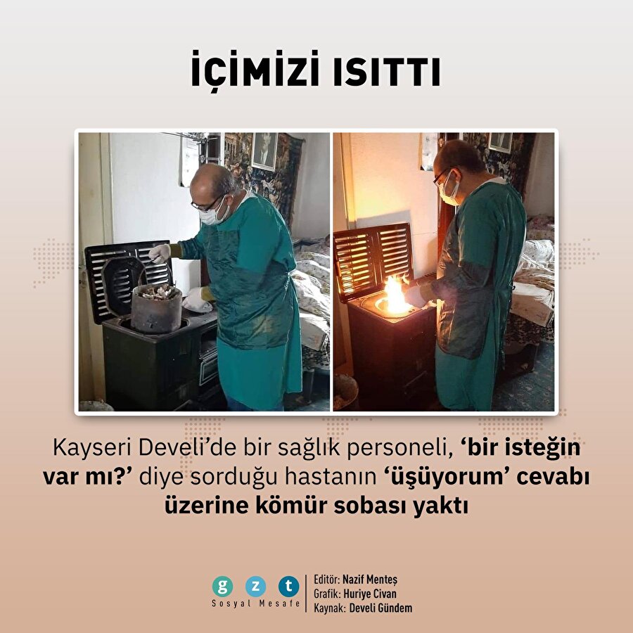 Bu zorlu süreçte iyiliği elden bırakmayan tüm sağlık çalışanlarımıza teşekkürler 🏥🩺