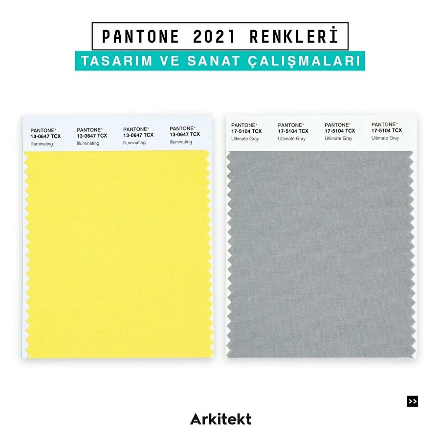  2021 yılı trend rengi: Ultimate Gray ve Illuminating