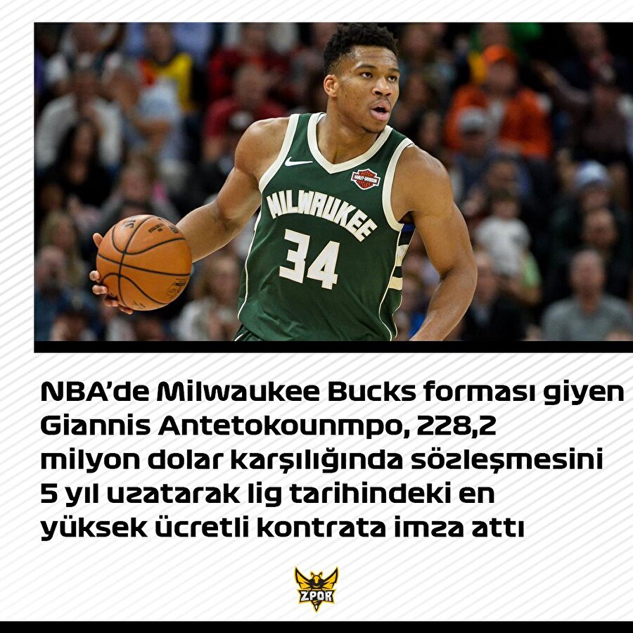 Antetokounmpo'dan rekor sözleşme