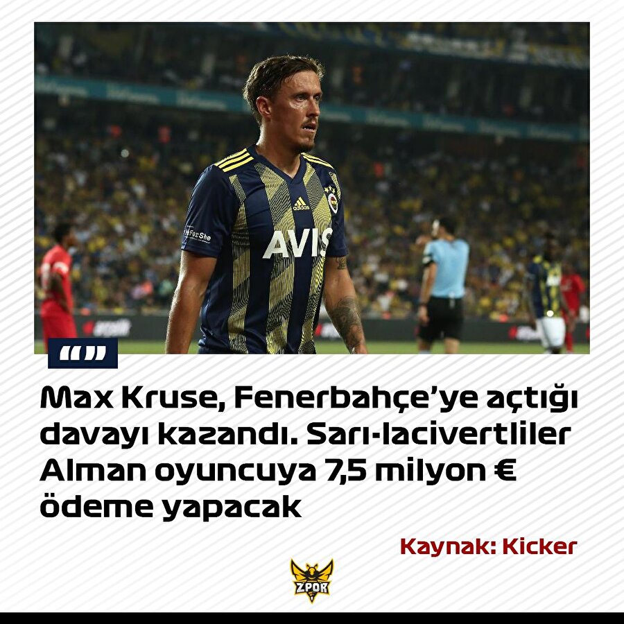Fenerabahçe Kruse'ye 7,5 milyon € ödeyecek
