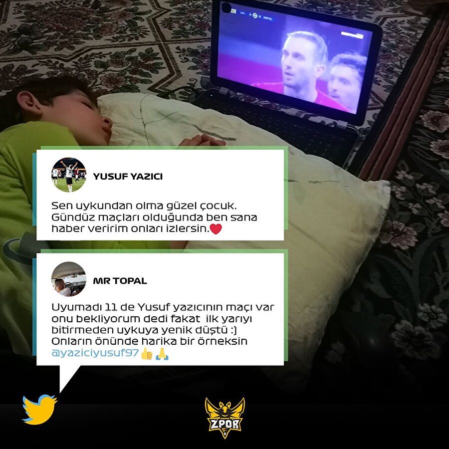 Yusuf'tan minik hayranına: Gündüz maçları olduğunda ben sana haber veririm