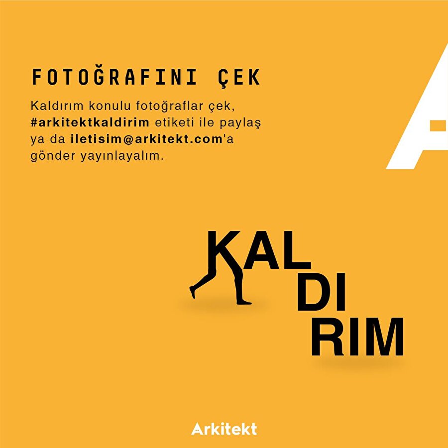  Fotoğrafını çek, gönder: Kaldırım