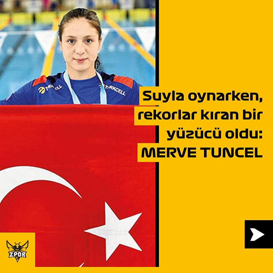 Suyla oynarken, rekorlar kıran bir yüzücü oldu: Merve Tuncel