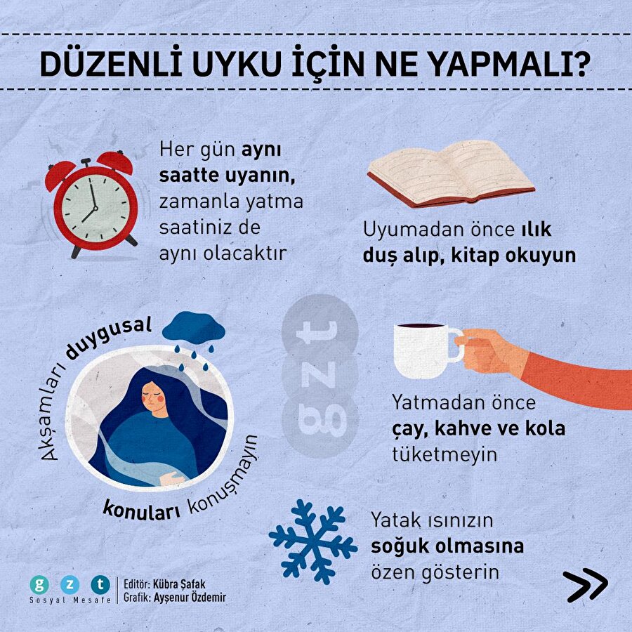 😴Düzenli uyku için ne yapmalı?