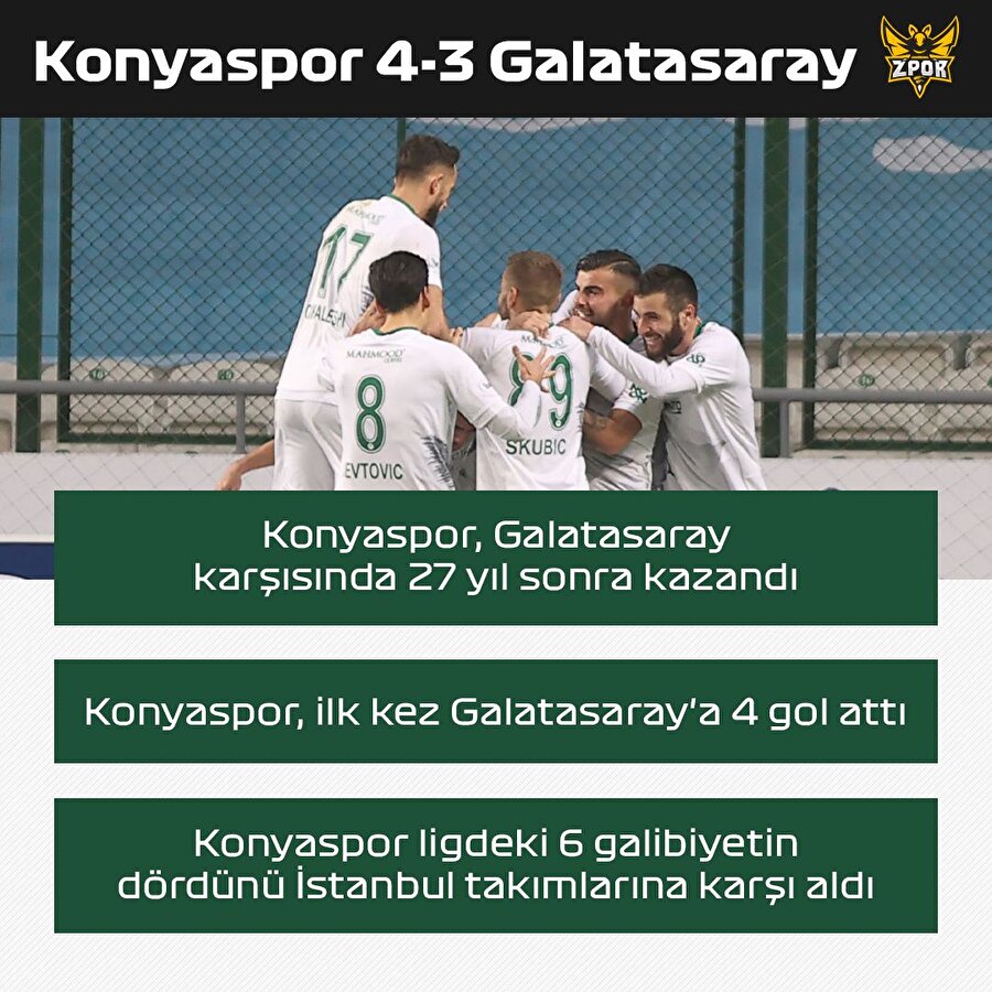 Konyaspor 4-3 Galatasaray