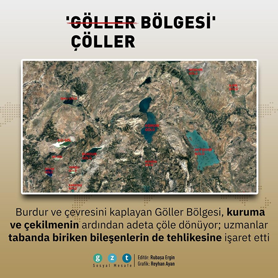 "Bir şey yapılmazsa 'Göller Bölgesi', 'çöller bölgesi' olacak"
