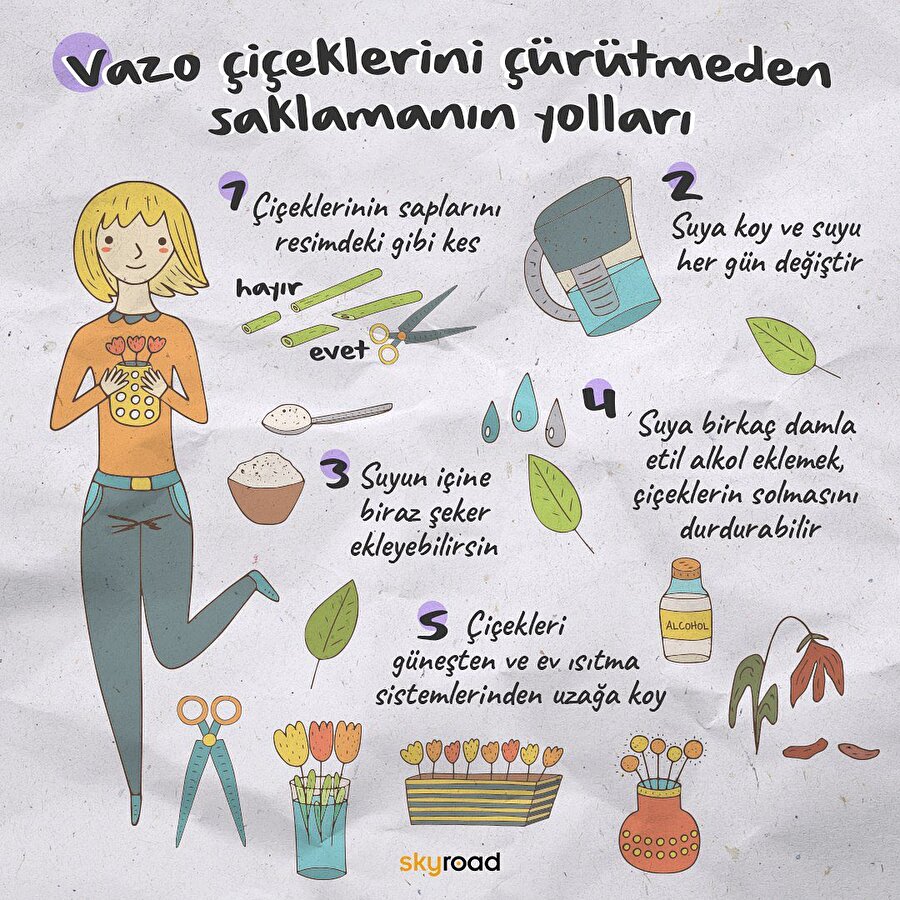 Vazo çiçeklerini çürütmeden saklamanın yolları 💐