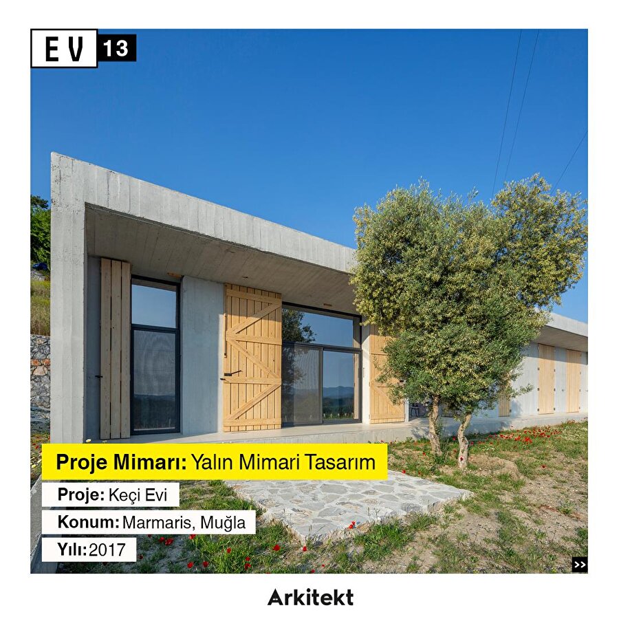 Kepenkleri kapatıldığında kutuya dönüşen ev