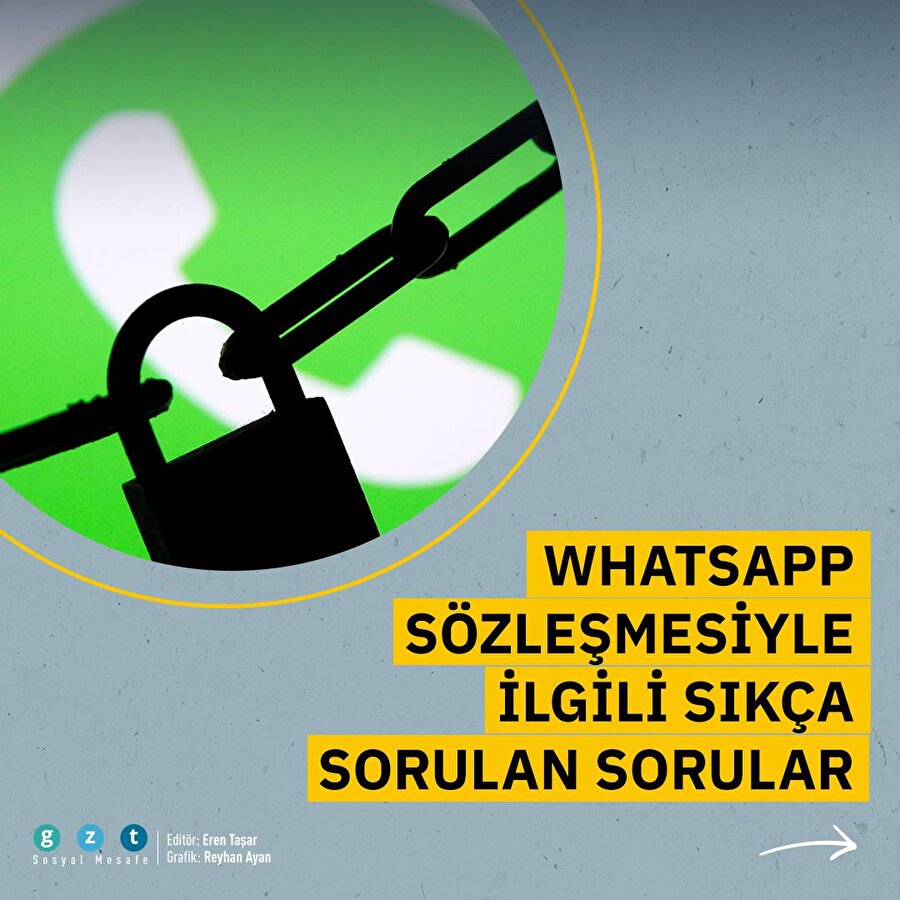 WhatsApp sözleşmesiyle ilgili sıkça sorulan sorular