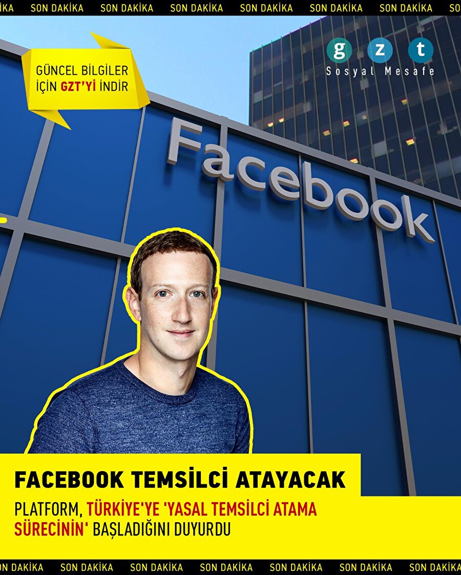 Facebook temsilci atayacak