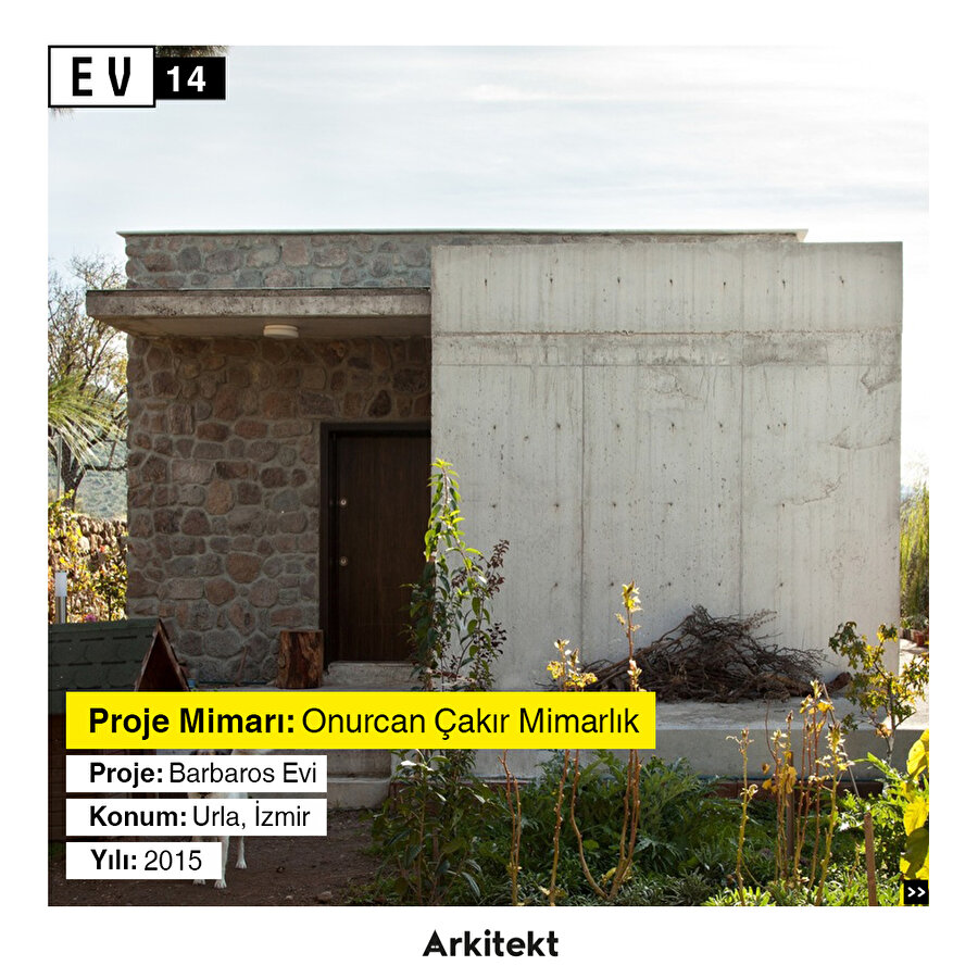 Yerel taş ve betonarmenin uyumu: Barbaros Evi 