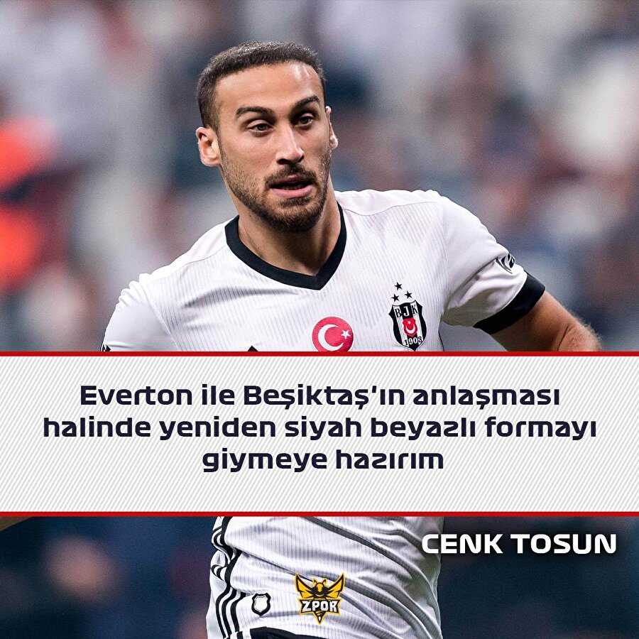 Cenk Tosun yeniden Beşiktaş'a gelmeye hazır