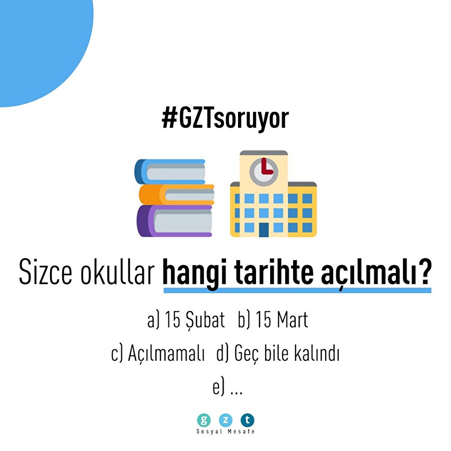 GZT Soruyor: Okullar ne zaman açılmalı?
