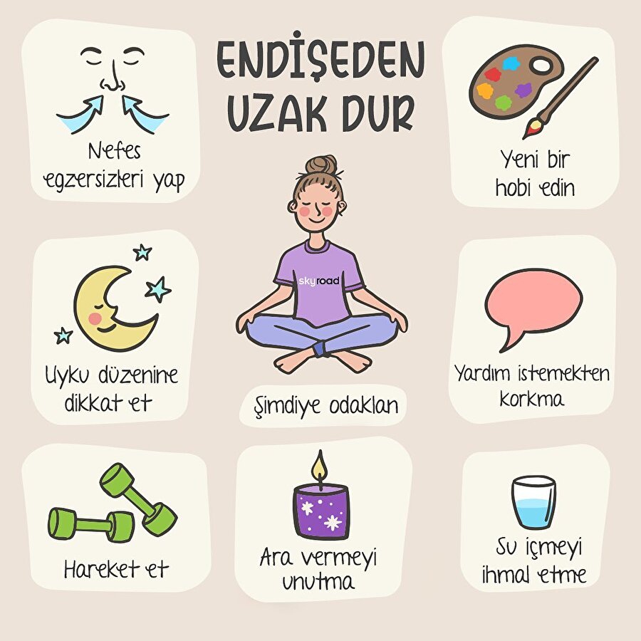 Endişeden uzak durmanın 7 yolu 😌