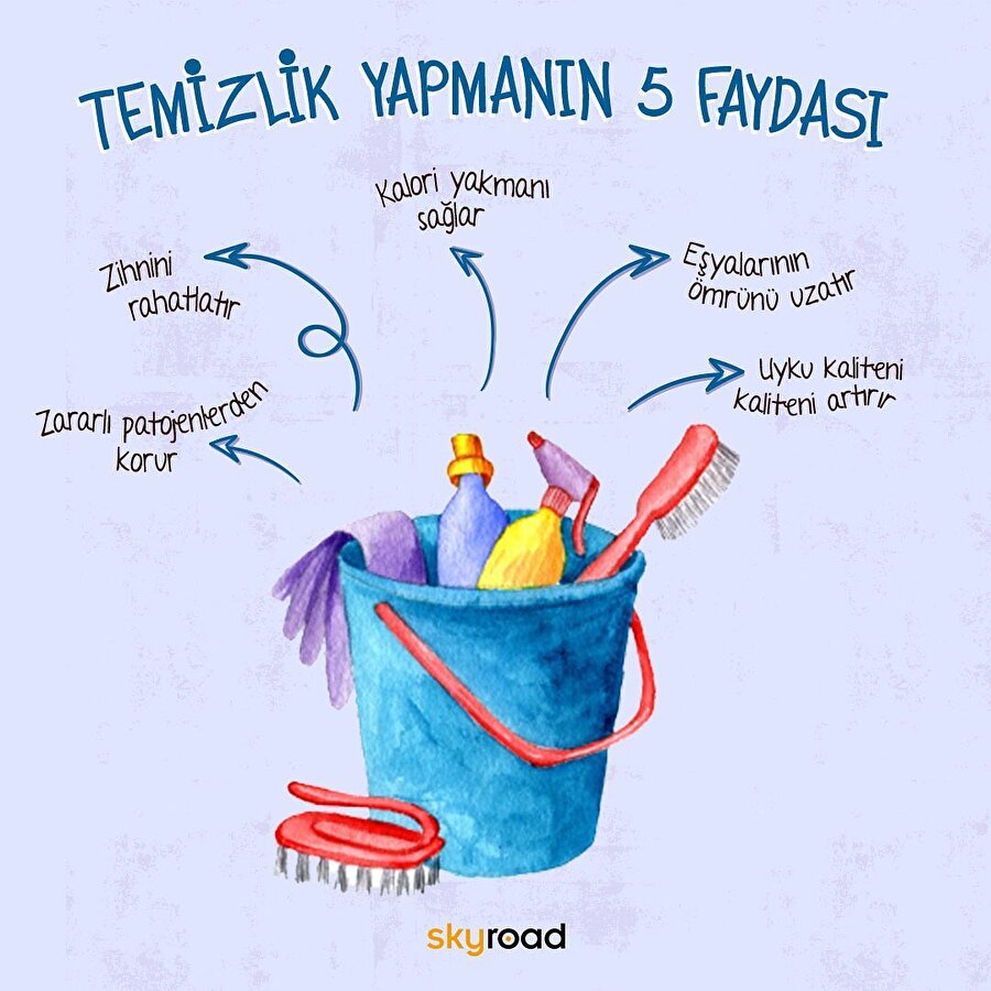 Temizlik yapmanın 5 faydası 🧹