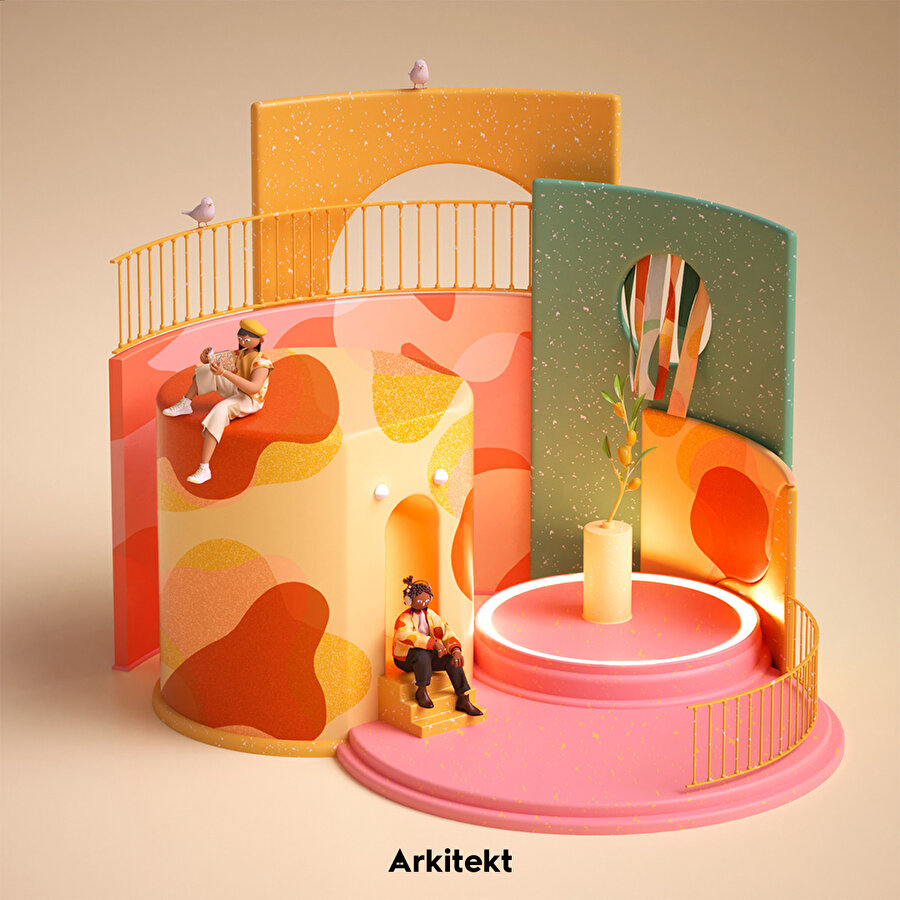 Gerçekten soyuta rengarenk görselleştirmeler 