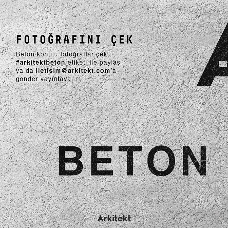  Fotoğrafını çek gönder: Beton 