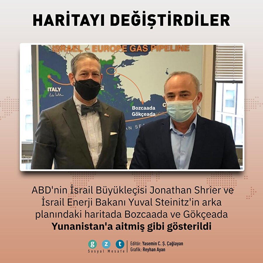 ABD ve İsrail'den skandal adalar haritası