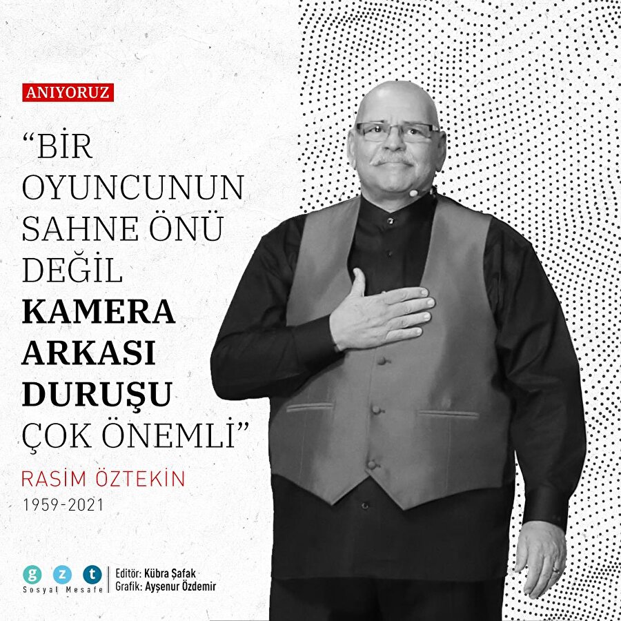 Anıyoruz: Ailemizden biri olan usta oyuncu Rasim Öztekin'i kaybettik