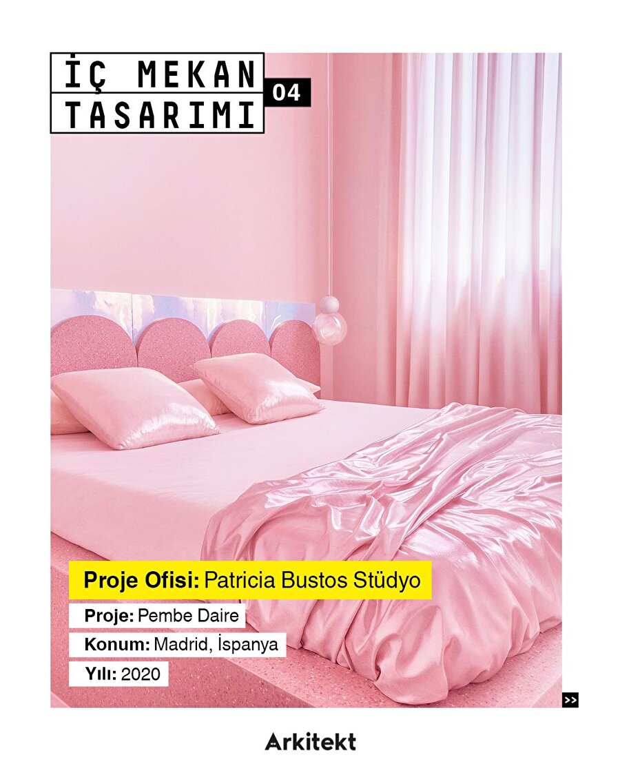 Tek renk tasarım: Pembe Daire