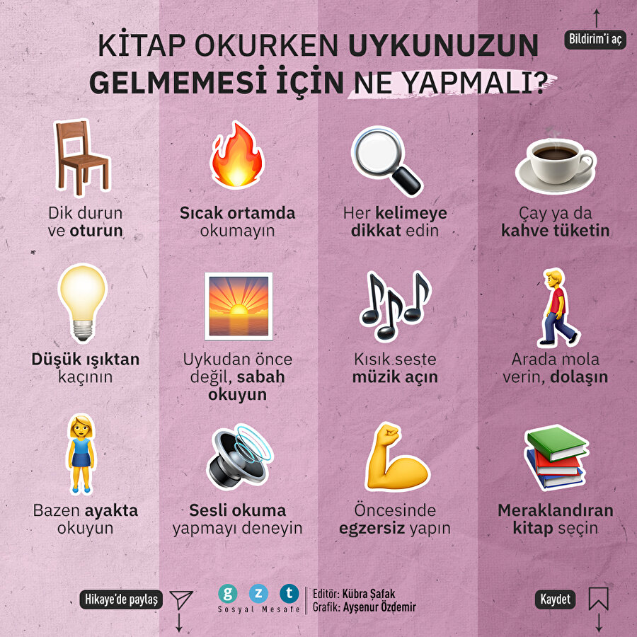 📚😴 Kitap okurken uyanık kalmayı başarmanın 12 yolu