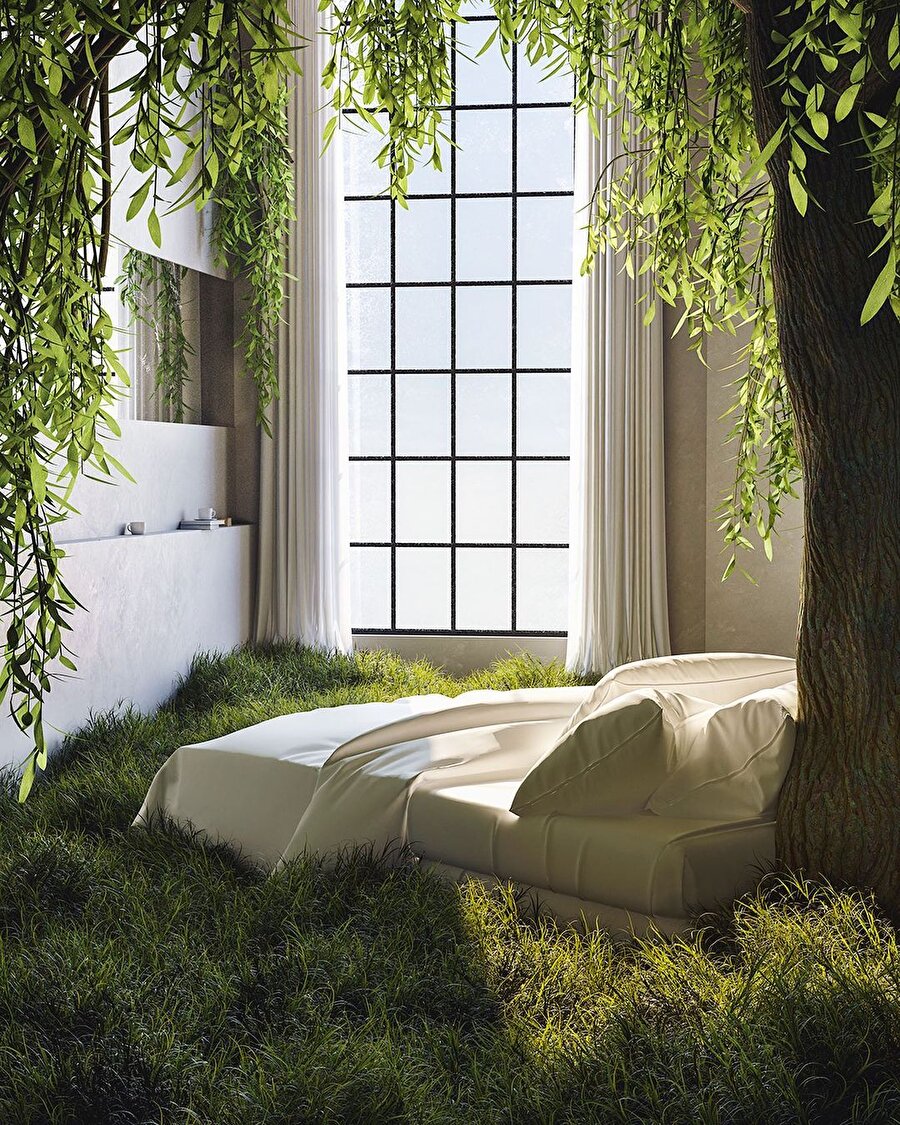 Sanatçı Lasskogen’in ütopik tasvirleri