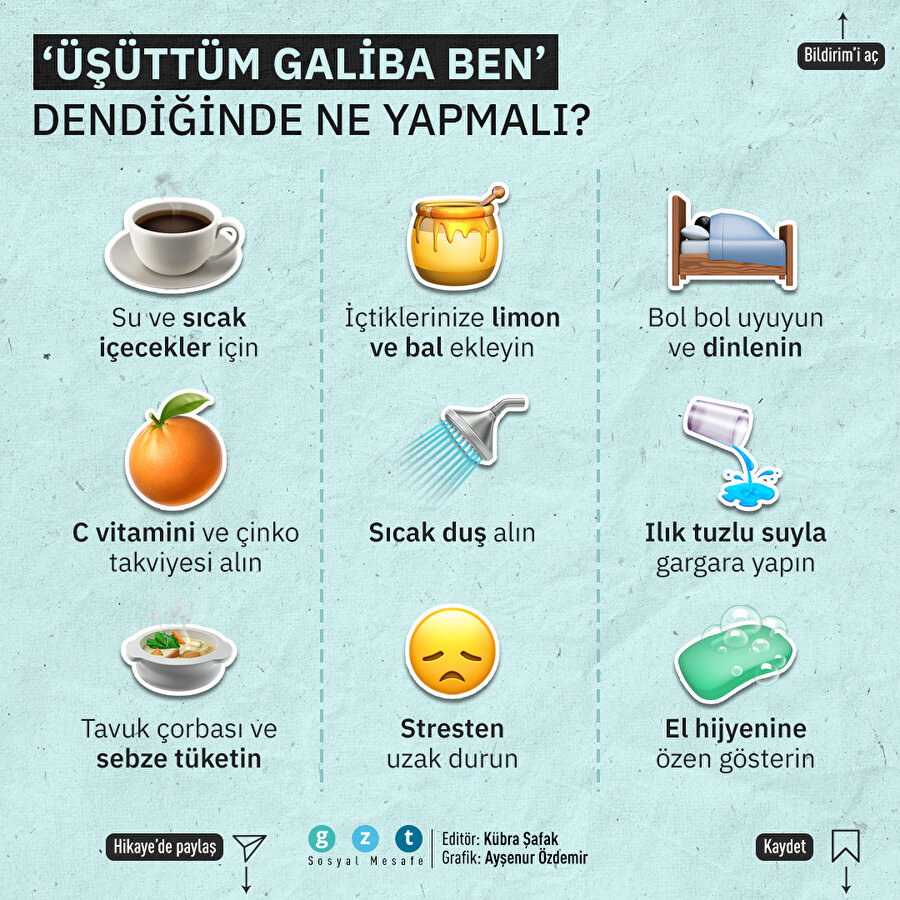 🤧 Soğuk algınlığını önlemenin 9 yolu