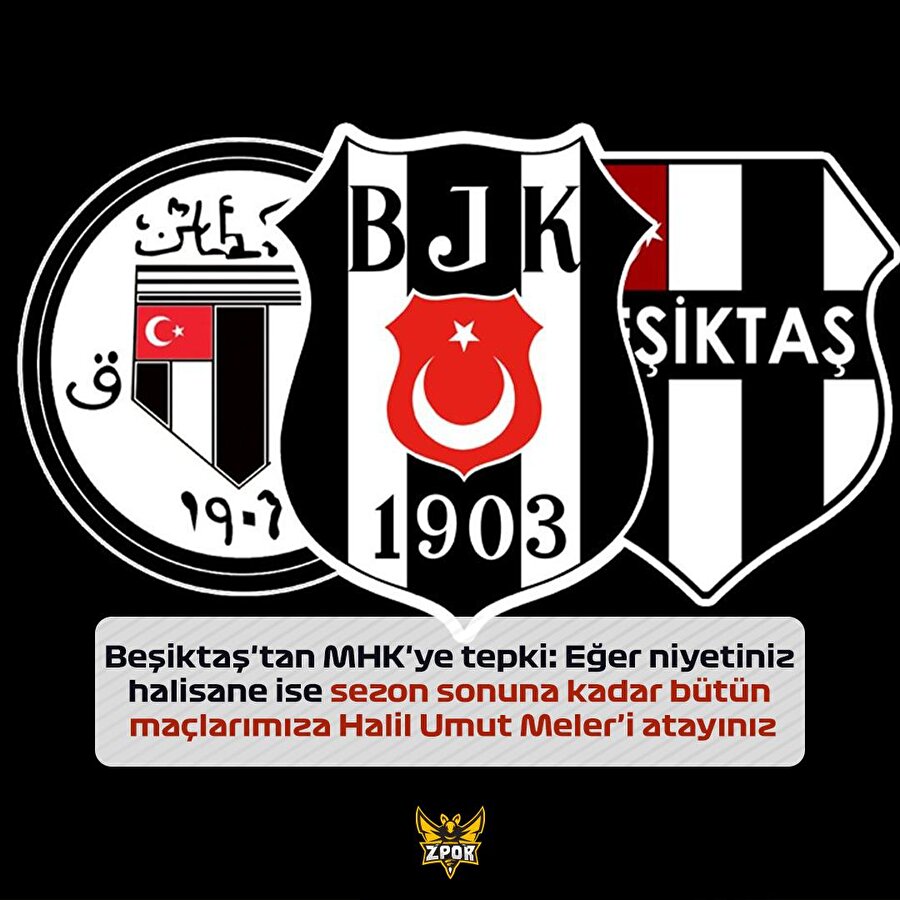 Beşiktaş'tan MHK'ye tepki