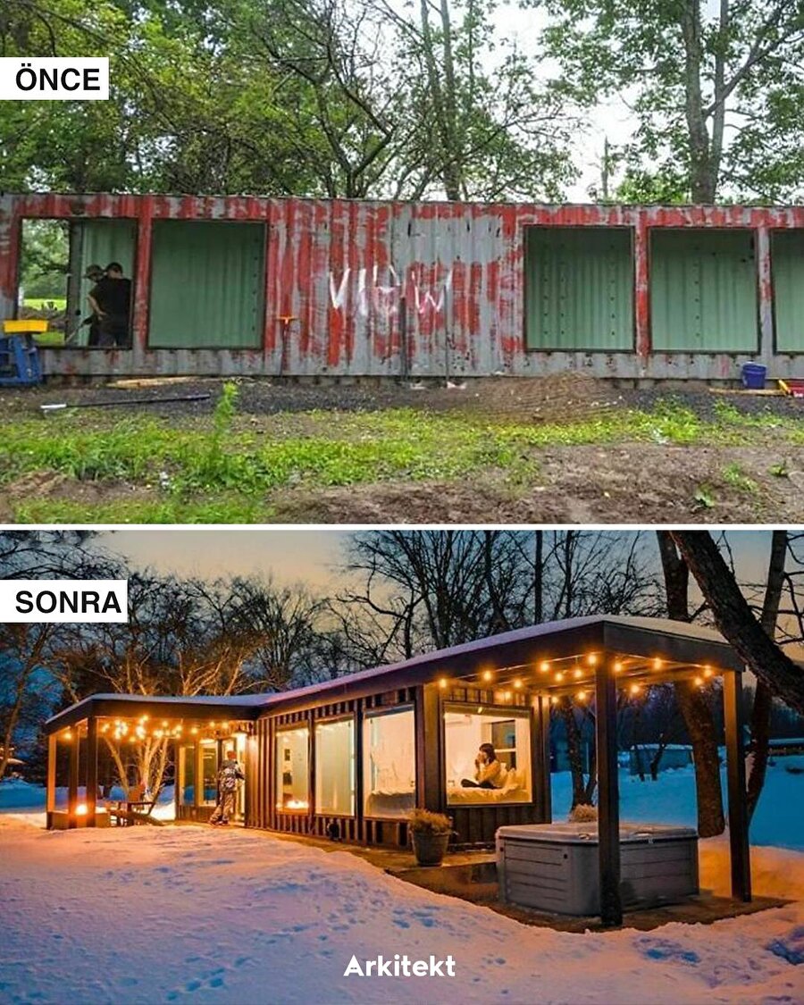 Geri dönüştürülen nakliye konteynerleri