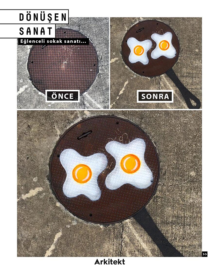 Eğlenceli sokak sanatı