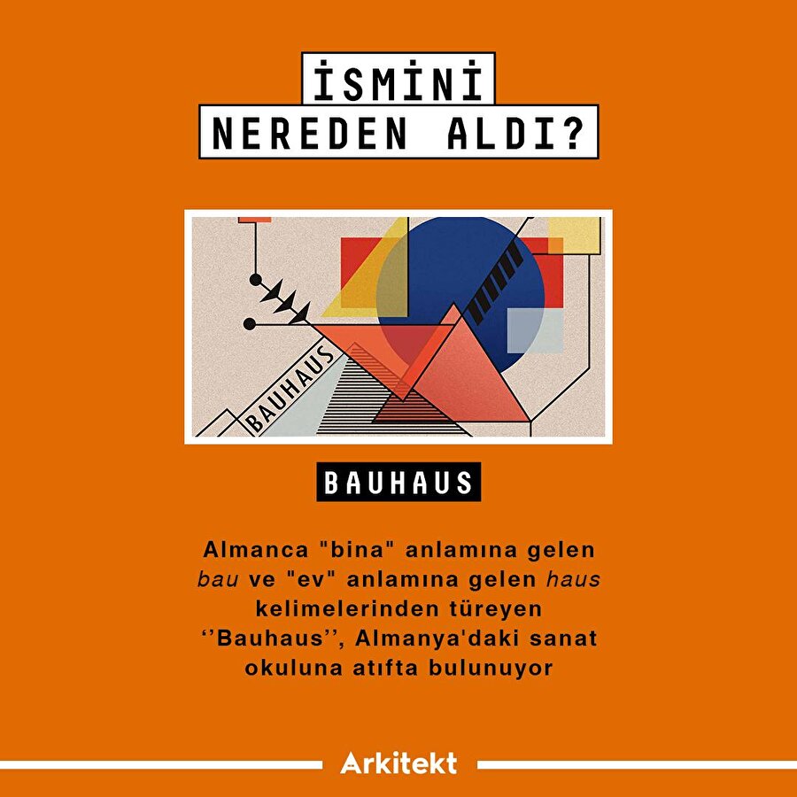 İsmini nereden aldı?: Bauhaus
