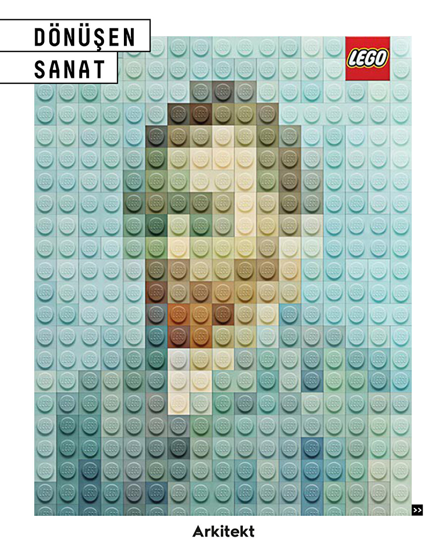 Lego'dan dönüşen sanat eserleri...