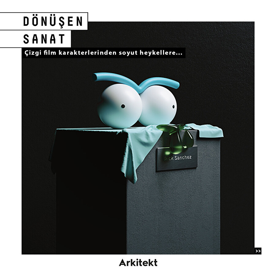Çizgi film karakterlerinden soyut heykellere...