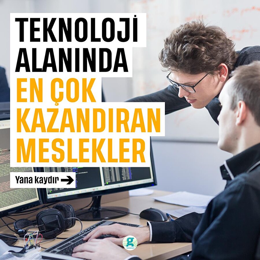Teknoloji alanında en çok kazandıran meslekler 👨‍💻
