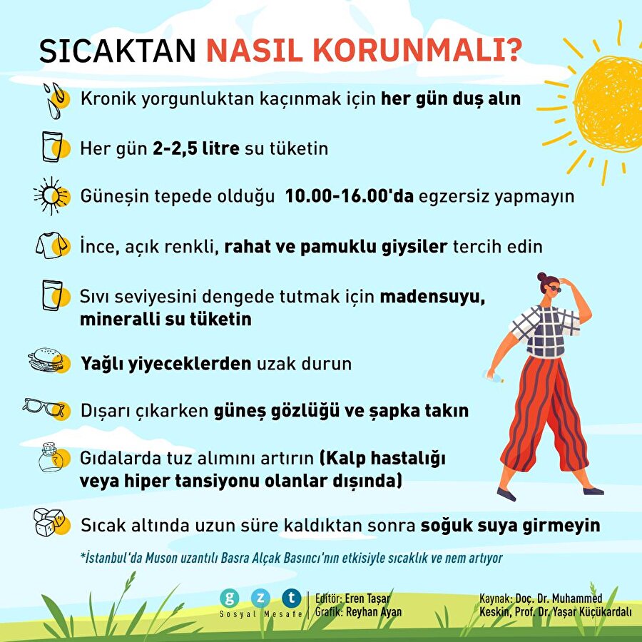 Sıcaklardan nasıl korunulur?