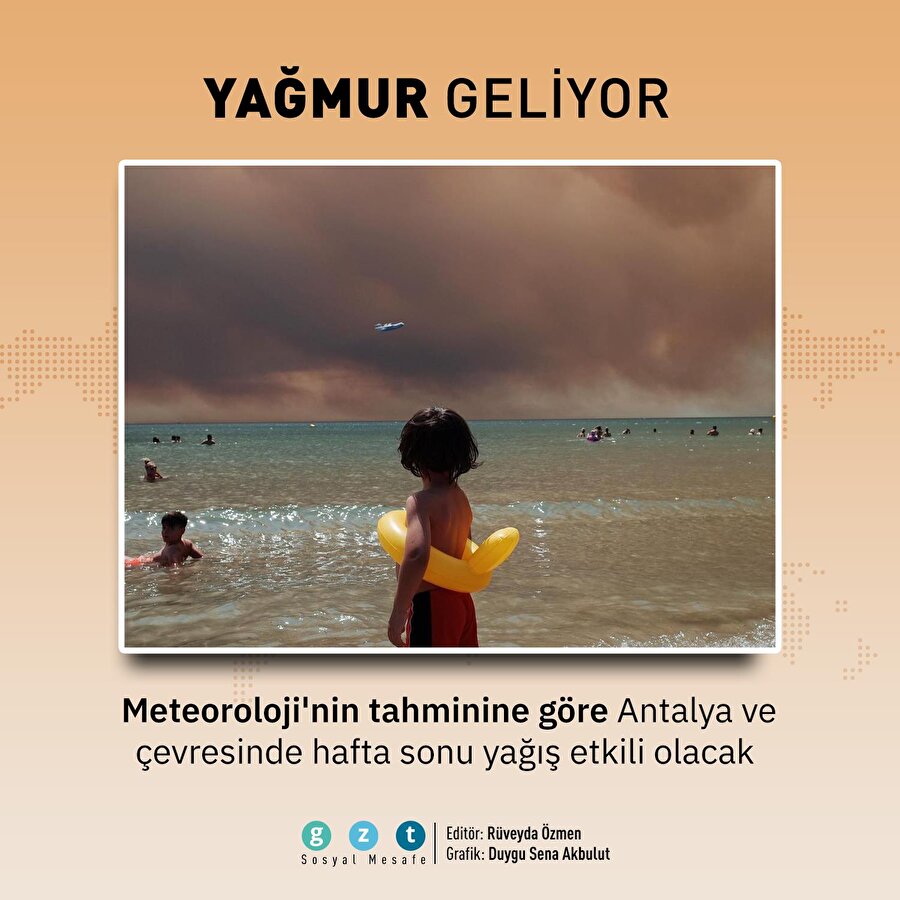 Yangın bölgesinde hafta sonu yağış beklentisi