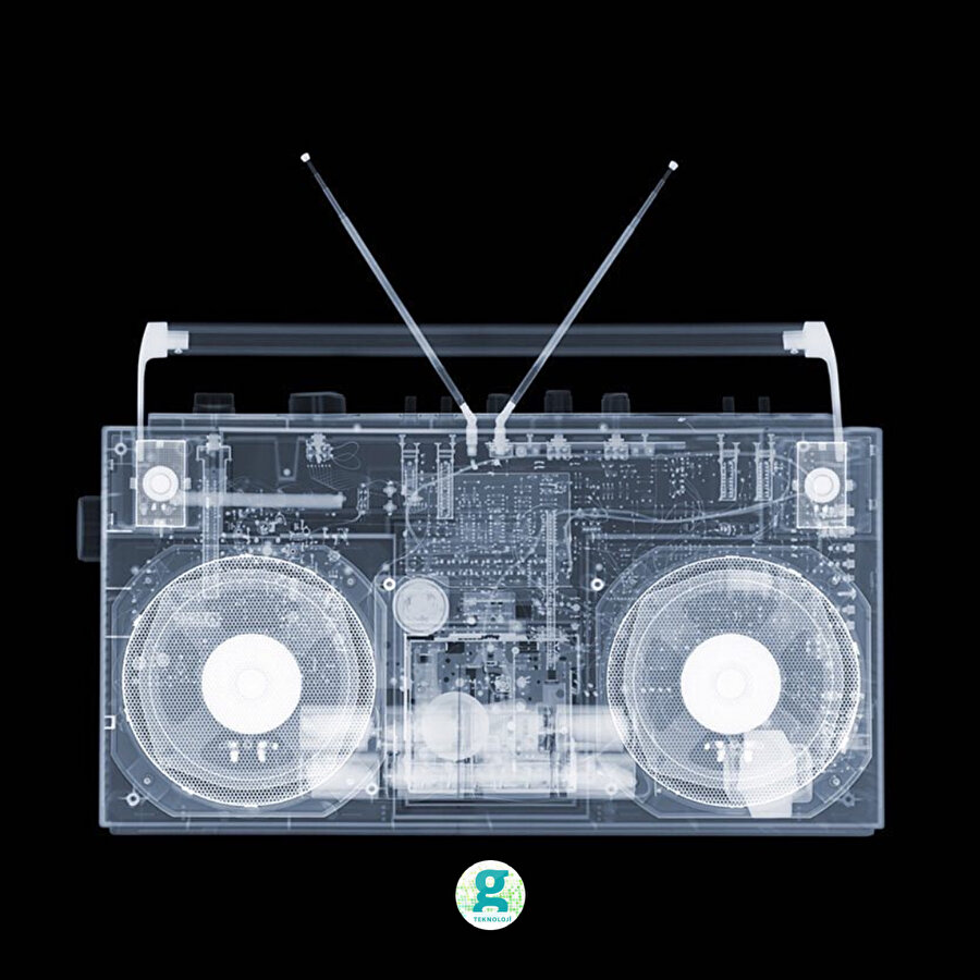 Bazı teknolojik ürünlerin X-ray cihazından görünümü