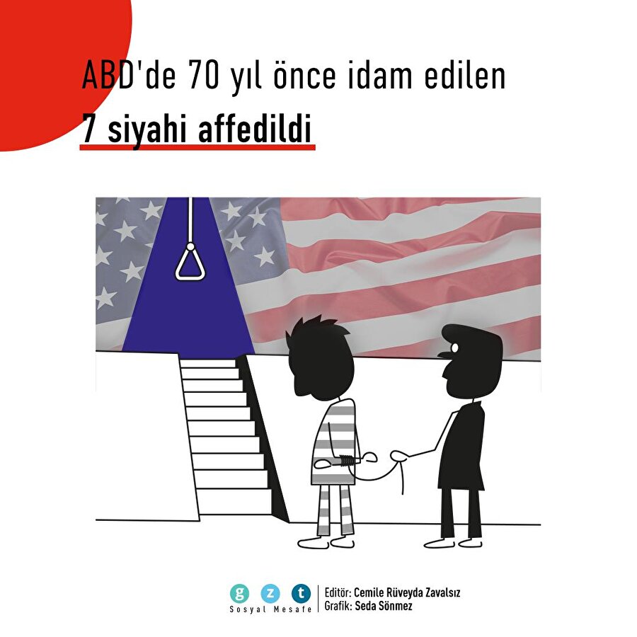 İdam edilen 7 siyahi 70 yıl sonra affedildi