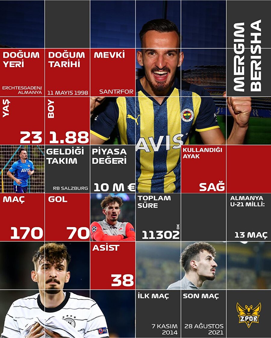 Fenarbahçe'nin yeni transferi Berisha'nın transfer profili