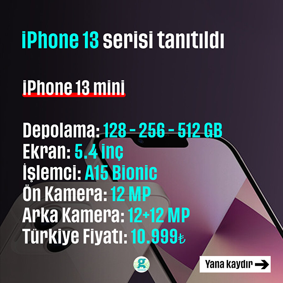 iPhone 13 serisi tanıtıldı!