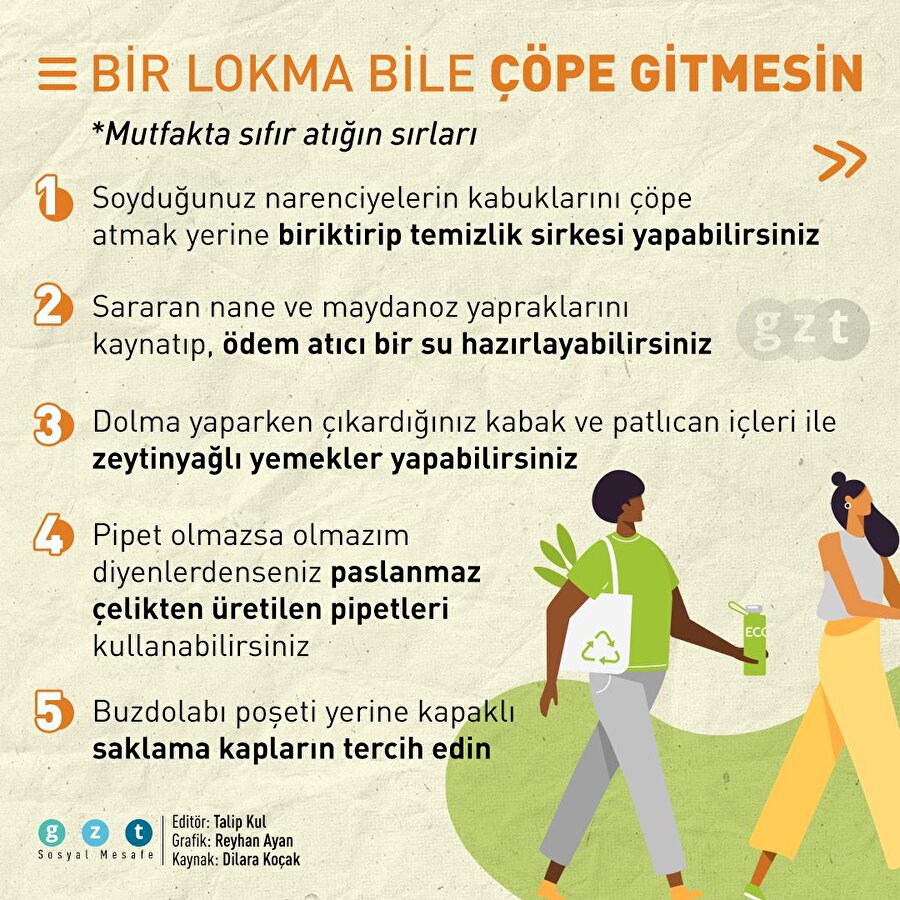 Mutfakta sıfır atığın sırları