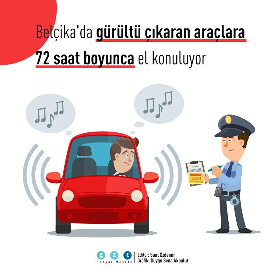 Belçika'nın Gent kentinde gürültülü sürücülerin arabalarına el konuluyor 