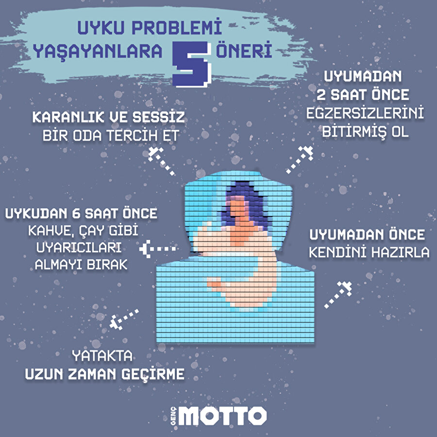Uyku problemi yaşayanlara beş öneri
