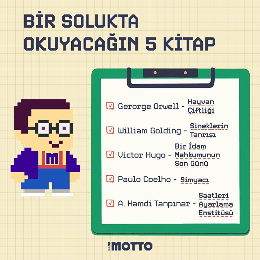 Bir solukta okuyacağın 5 kitap 