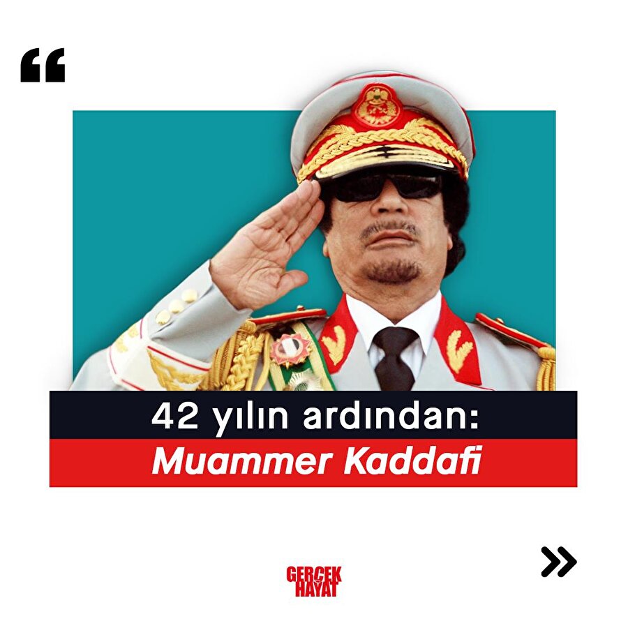 42 yılın ardından Muammer Kaddafi 