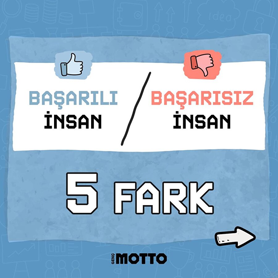 Başarılı ve başarısız insan arasında ki 5 fark 🤔