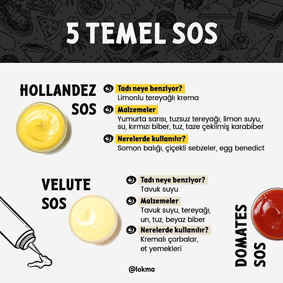5 Temel Sos 🥄 