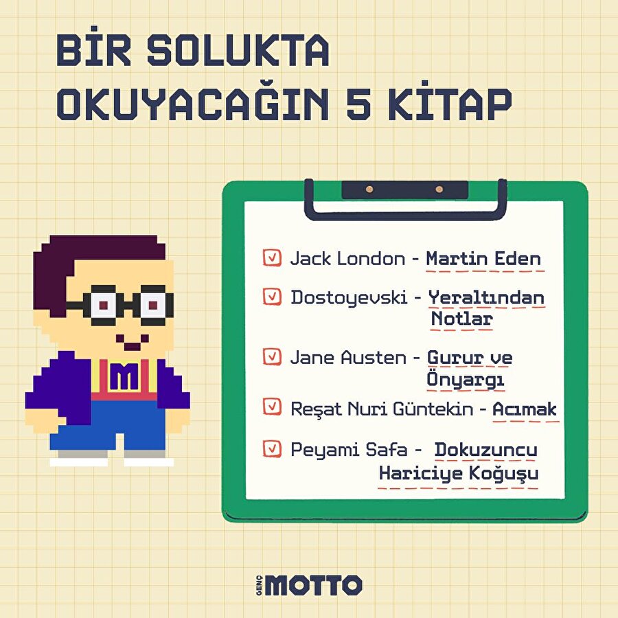 Bir solukta okuyacağın 5 kitap